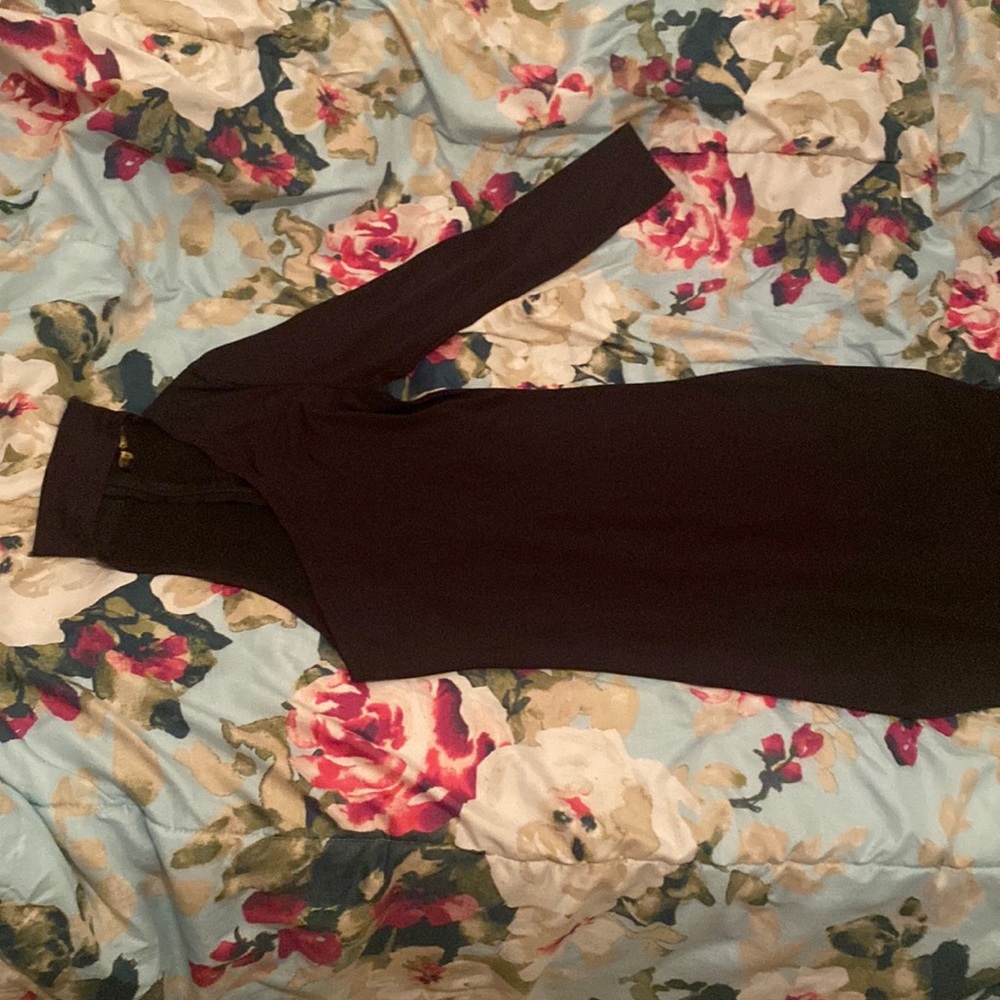 One Sleeve Snatched Black Dress
